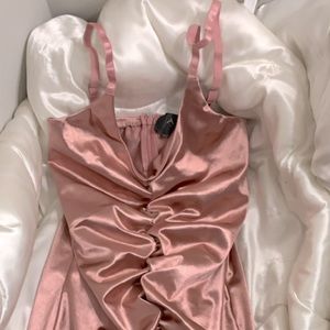 Satin Pink Dress